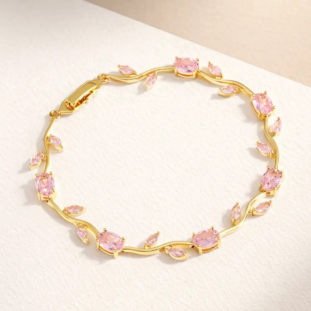 Pink Gold Tulip Bracelet